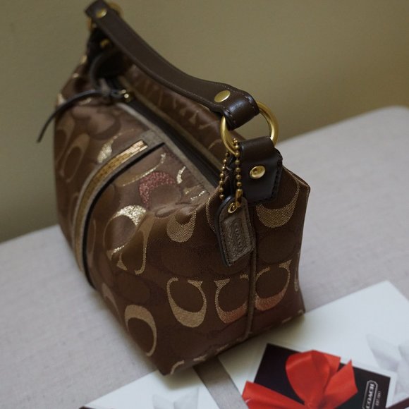 New Coach Sequin Glitter Mini Pouch - Picture 3 of 5